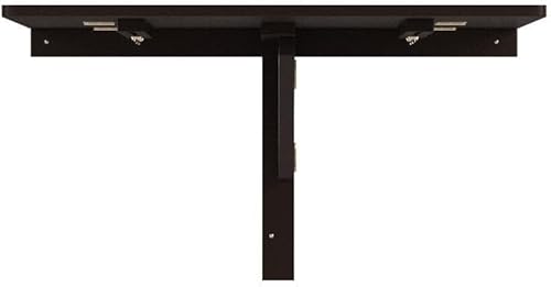 Miniatura 4 de Tangkula Escritorio plegable montado en la pared de 31.5 pulgadas, escritorio flotante de hojas caídas con superficie espaciosa, mesa de pared