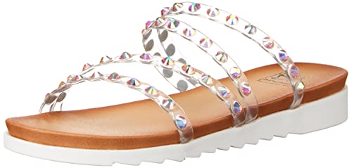 Dirty Laundry By Chinese Laundry Women's Coral Reef Flat Sandal, Iridescent Lucite, 8 #TOP8