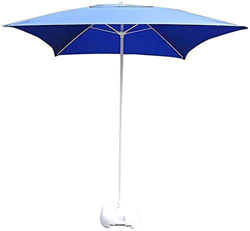 Square Sun Parasol Umbrella 6.6ft Outdoor Patio Table Umbrella for Garden Beach Poolside & Events Stylish Blue Canopy for Commercial Use & Relaxation