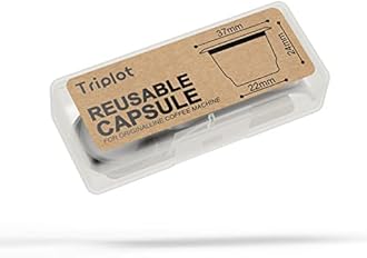 Reusable Capsules for Nespresso OriginalLine - Refillable Coffee Pods,Stainless Steel Cups Compatible for Nespresso OriginalLine Machine (1pod+50lids)