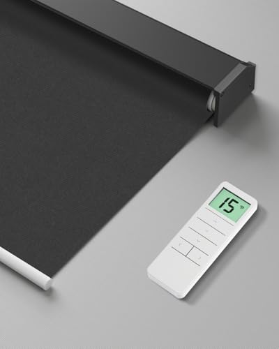 Motorized Blackout Roller Shade with Remote Control