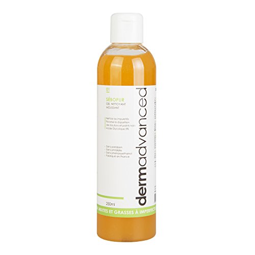 dermavanced sebopur Gel Limpiador moussant Visage 250 ml