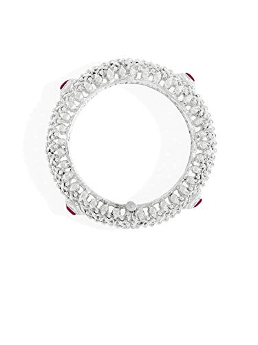 Silver Kada Bangles (Size 2.6) for Navratri