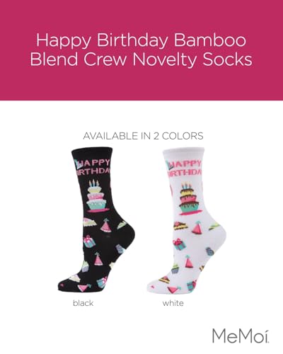 MeMoi Happy Birthday Rayan Blend Crew Novelty Socks2