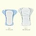 BISENKID 2 Pack Plastic Training Pants Plastic Underwear for Toddlers - Adjustable Outer Shell with 3 Pack Absorbent Diaper Liners to Prevent Urine Blowouts for Baby Girl, Size 2 (18-35Pound)