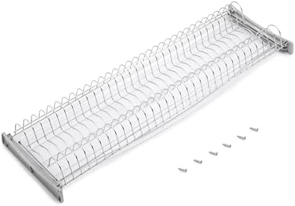 Emuca Suprastar Dish Drainer for high, 900mm, Grey Metallic, Steel, Chrome, Module 90cm