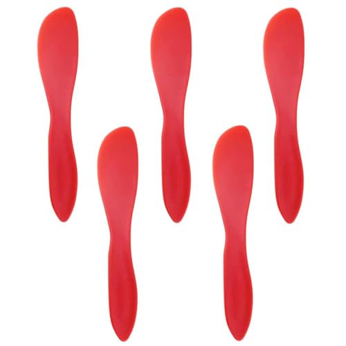 5 x Buttermesser aus Kunststoff, vielseitig einsetzbar, für die Küche, unverzichtbares Werkzeug zum Schneiden oder Verteilen von Butterkäse, Marmelade