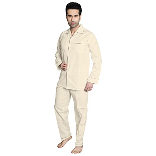 Image of Men's Cotton Solid Night Suit