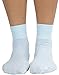 ToBeInStyle Women’s Classic Opaque Nylon Anklet Fashion Novelty Socks - Baby Blue - One Size Regular