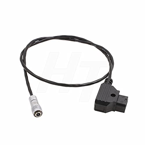 Cable D-Tap 4 Pin para monitor BM5 BM7 y PortKeys en espiral con conector de ángulo recto 3