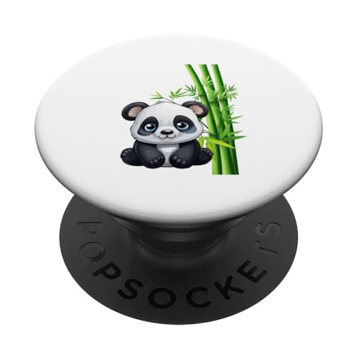 Adorable graphic Panda bear Women Men Boys Girls Panda lover PopSockets Swappable PopGrip