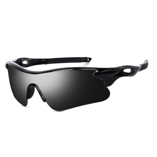 Image of Packard Non Polarized Oversized Sports Sunglasses for Men Women, Outdoor Cricket Cycling Hiking Fishing Sunglasses (Black Grey, Black)