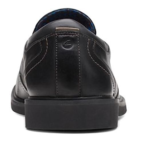 Clarks Clarks mens Malwood Easy Loafer, Black Leather, 7.5 US