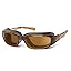 Brown Stripe Tortoise Frame/Polarized Copper Lenses