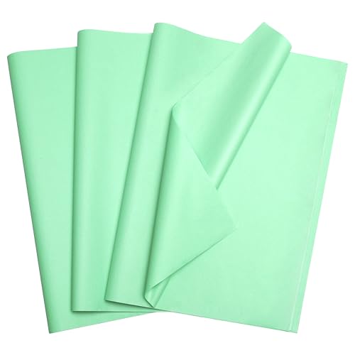 Image of Bobobag 100 Sheets Light Green Tissue Paper, 20 inch x 14 inch Tissue Paper for Gift Bags, Bulk Gift Wrapping Tissue for DIY Crafts, Birthday, Christmas and Holiday Decor