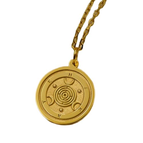 Collar de Hécate en plata de ley 925 con baño de oro y cadena de 45 cm L_01681