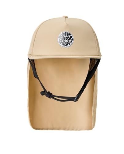 Image of Rip Curl Men's UPF 50+ Quick Dry High Profile Surf Hat with Removable Neck Flap