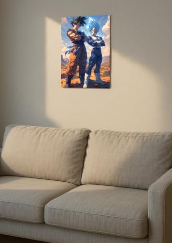 Image of NIJUKA Anime Printed A4 Size Metal sheet Poster For Home And Room Decoration | For Anime Art Fans Boys And Girls (UI First Stag And Dark Blue Form GV)