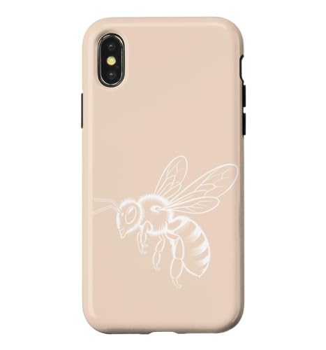 �~�j�}���ȃn�`�̉�U�w�I���C���C���X�g �͂��݂� �X�}�z�P�[�X iPhone X/XS �p