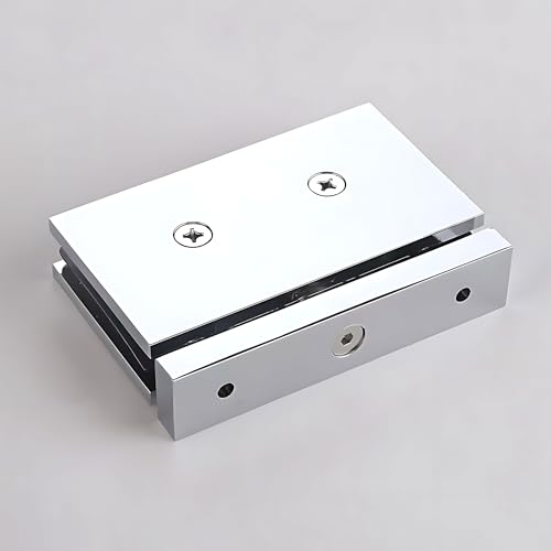 Shower Door Hinges, 360 Degree Pivot Glass Door Hinge, Solid Brass Shower Door Replacement Parts for 5/16"-1/2"(8-12mm) Glass Thick, Chrome by Menginvent - Image 6