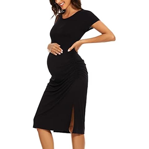 Smallshow Women's Short Sleeve Maternity Dress Cover