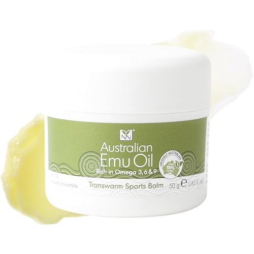 Emu Balm - Transwarm Sports Balm with Emu Oil, Omega 3, 6, & 9, Tea Tree Oil, Vitamins, & Essential Oils - 50 g Deep Heat Rub for Joint Ache, Back Ache, Cramps, & More by Y-Not Natural