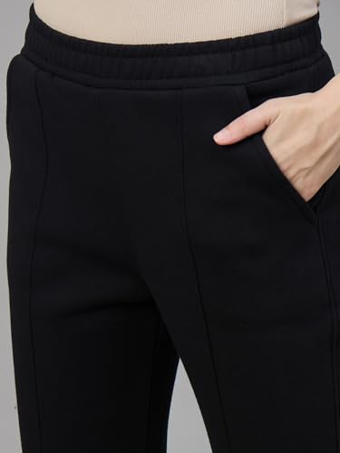 Image of 98 Degree North Women Flared Fleece Track Pants-GL1315-ALMOND