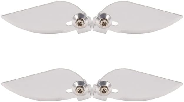 4X Rc Model Boat Turn Fins Adjustable Aluminum Water Knife for Feilun Ft012 Refit - (Color: Silver)