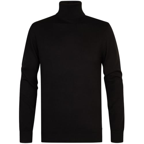 Pull Petrol Industries noir XXL vêtement maille homme col classique