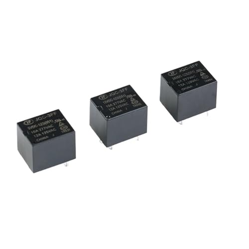 Relé 12V 10A HF3FF-JQC-3FF-12VDC-1ZS de alta precisión con 5 pines DIP5 para electrónica