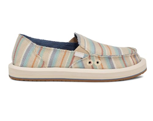 Image of Sanuk Womens Donna Soft Top Hemp Loafers | Womens Shoes | Slip On Shoes for Women | Women's Slip-on Loafers | Memory Foam Footbed