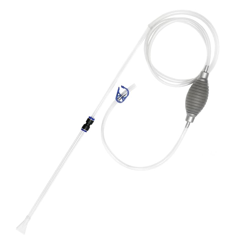 caralin Aquarium Water Change Fish for Siphon Gravels Vacuum Cleaner with Long Hose Small s Maintenance Tool Plastic, As Pic Shows