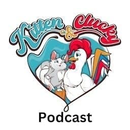 Kitten & Clucky Podcast Por Amy Daniels arte de portada