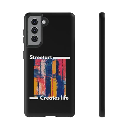 Coque Samsung S21 rigide mate street art contre les rayures