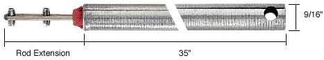 C.R. LAURENCE FH3520 CRL 35" Tubular Spiral Tilt Window Balance Red Bushing