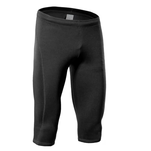 Irfora Pantalon de flottabilité de 3 Mm pour Hommes, pour la Plongée en Apnée, la Natation, Plongée sous-Marine, Le Surf, Short en Néoprène Hommes (Shorts L) – vue 3