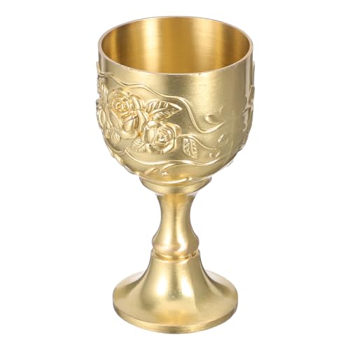 Healeved Tasse à Boire Européenne en Cuivre Doré Verre à Vin Blanc Design Ergonomique pour Usage Quotidien