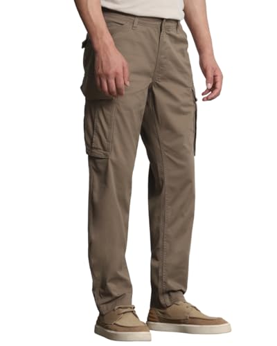 Image of MUFTI Navy Slim Fit Cargo Trousers