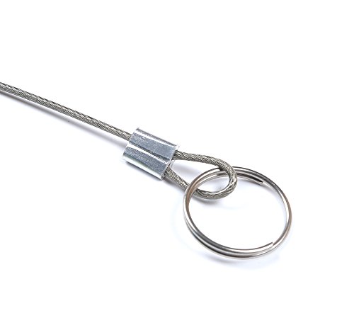 image for Mxeol Stainless Steel Lanyard Cable Tether Safety Wire for Loss Preven