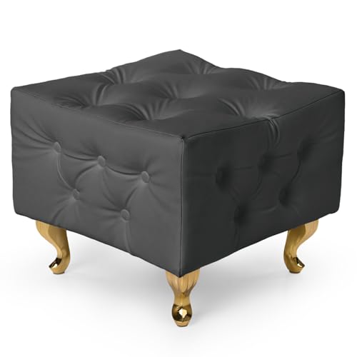 MG Design Puf tapizado Gris 50 x 50 cm