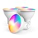 Produktbild MoKo Smart WLAN LED Lampe, GU10 5W WiFi Dimmbar Spots Glühbirne Reflektorlampe Mehrfarbig RGB+Weiß Licht, Farbwechsel Birne Sprachsteuerung Kompatibel mit Alexa Echo Google Home SmartThings - 4 Stück