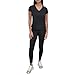 DKNY Women's Short Sleeve T-Shirt, Black, Medium