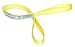 Stren-Flex EEF2-901-11 Type 3 Heavy Duty Nylon Flat Eye and Eye Web Sling, 2 Ply, 3200 lbs Vertical Load Capacity, 11