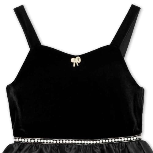 Speechless Girls' Velvet and Satin Sleeveless Bubble Party Dress3