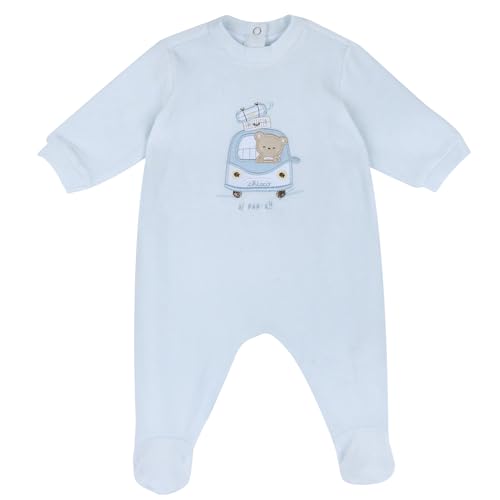 Chicco, Pelele Bebé Niño y Niña en Suave Felpa, con Cómoda Apertura a Presión, Ideal para la Primavera, Ropa Niño y Niña, Designed in Italy