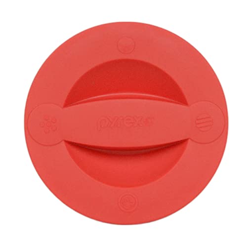 Pyrex 516-RRD-PC 2-Cup Red Measuring Cup Lids - 2 Pack, Made in the USA