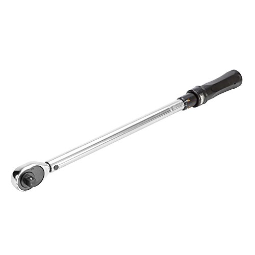 OEMTOOLS 25687 Click Style Torque Wrench | 25-250 Ft/Lbs. of Torque (33.90-337.60 Nm), 1/2 Drive | Bar-Style Wrench Has Both Clockwise and Counterclockwise Operation
