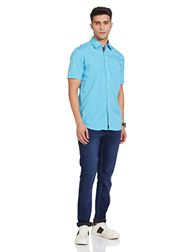 Image of Parx Men's Solid Slim Fit Shirt