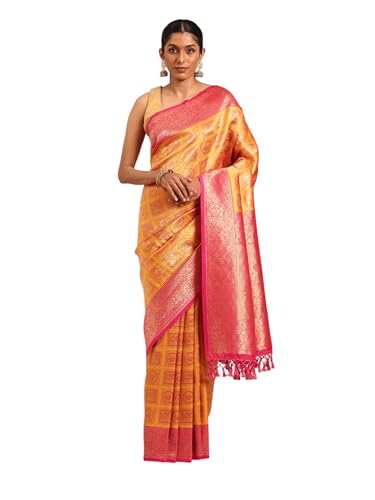 Image of MOHEY Women's Art Silk Printed Saree
