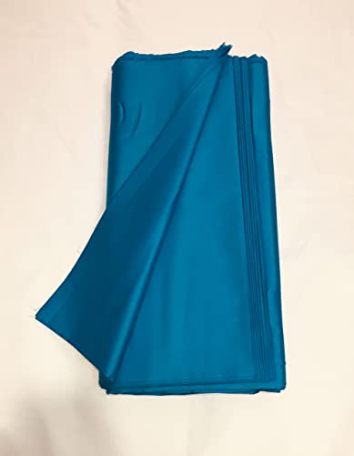 Image of BKRKJ Women's Cotton Silk Unstitched Fabric by Meter for Sewing Suit Salwar Chudidar Patiyala Shirt Kameez Blouse Kurta Pyjama Pathani jam Glace (5 Meter, Firozi Blue)